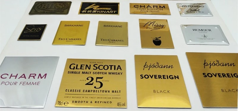 Perfume name plates