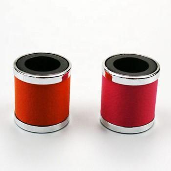 Leather perfume lid